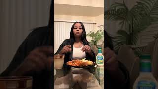 Using my boyfriend hands to eat, he tried his best to mimic me||Makeiva Albritten||