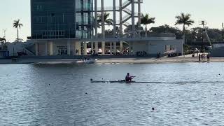 Andrew Furlow Winning 2021 FSRA State Sculling Championship Men’s Varsity 1x