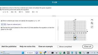 Plotting Points in MyMathLab