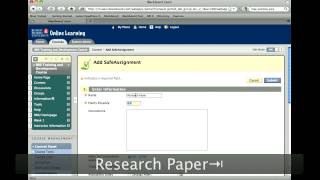 Create a SafeAssignment™ in Blackboard™ 9