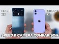 POCO X6 vs iPhone 12 SPEED TEST & CAMERA Comparison | Zeibiz