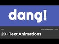 20+ CSS Text Animations