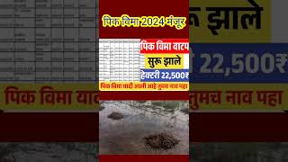 अग्रीम पिक विमा 2024 मंजूर, pik vima 2024 manjur | pik vima new updates | #pik_vima_manjur #pik_vima