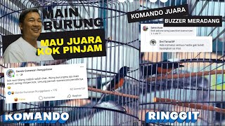 BUZZER MERADANG, Komando Juara😁😁Duel Murai KOMANDO vs RINGGIT Di Gantangan PRASASTI #muraibatu