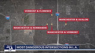 Most dangerous intersections in Los Angeles