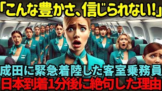 【海外の反応】「日本がこんなに豊かなんて…信じられない!」緊急着陸で成田空港に到着したギリシャ人乗務員たち、成田空港に驚愕！その理由とは？