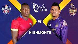 ILT20 League Match 1 Full Highlights - Dubai Capitals vs Abu Dhabi Knight Riders