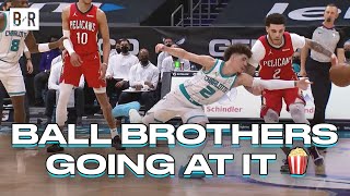 LaMelo And Lonzo Ball Were Going At It During Hornets-Pels Game