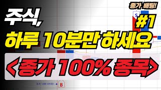 [단타의정석] 10분이면 일당 번다! 종가 배팅 노하우 공개!!