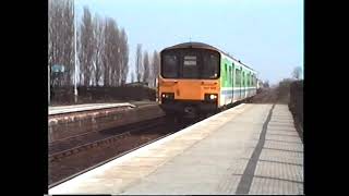 Collingham station with 150s and 156s 1992