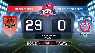 KFL U19 Flag Varsity - Black Tigers vs BraveHearts