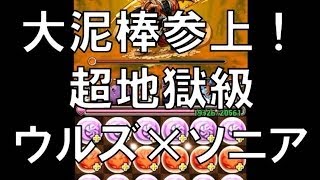 パズドラ【大泥棒参上！】超地獄級　覚醒ヘラ・ウルズ×赤ソニア