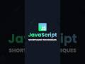8 MUST KNOW shorthand JavaScript techniques! - #javascript #coding #coding