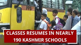 Deshhit: Classes resumes in nearly 190 Kashmir schools, students missing