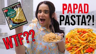 TRYING PAPAD PASTA | VIRAL PASTA RECIPE | SHOCKING RESULTS!