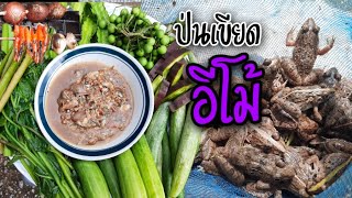 ep.48 #ป่นเขียดอีโม้ อาหารอีสานบ้านเฮา กินกับผักลวก,ผักสดหลายๆแซ่บๆครับ/พร้อมวีธีทำง่ายๆ