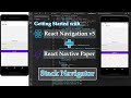 Getting Started with React Navigation v5 and React Native Paper - Stack Navigator