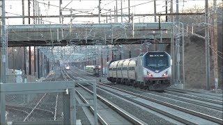 Amtrak \u0026 NJ Transit HD 60fps: Keystone Meets Acela \u0026 Back to Back NJT @ Princeton Junction (1/11/19)