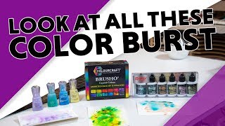 Color Burst, Brusho & Nuvo Shimmer Powder Comparison + Top Tips