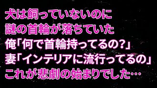 【修羅場】犬は飼っていないのに謎の首輪が落ちていた！俺「何で首輪持ってるの？」妻「インテリアに流行ってるの」これが悲劇の始まりでした…