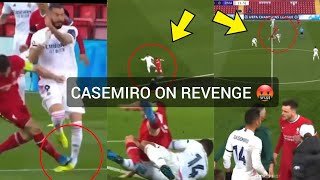 PURE WICKEDNESS 🤬 WHEN CASEMIRO TOOK A REVENGE ON A FOUL ON BENZEMA ❗