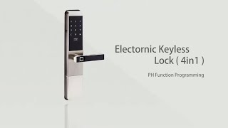 東隆五金【EZSET】PH Eletronic Keyless Lock(4in1)_Function Programming