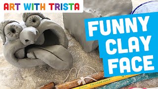 Clay Funny Face Art Tutorial - Art With Trista