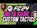 META RANK 1 BEST CUSTOM TACTICS & INSTRUCTIONS - FC 24