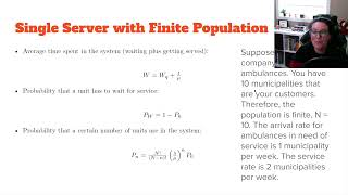 Queuing Models - Single Server with Finite Population