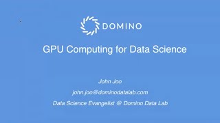 Webinar "GPU Computing for Data Science"