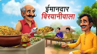 ईमानदार बिरयानी वाला || IMANDAR BIRYANI WALA||#hindi#cartoon#stories#motivation