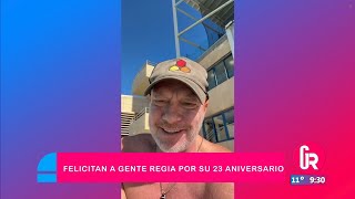 Frank Díaz de Parchís envía felicitación por los 23 años de Gente Regia