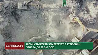 Кількість жертв землетрусу в Туреччині зросла до 38 тисяч