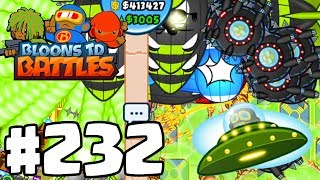 NEW UFO TOWER! | I Hate This Cheating Hacker Lying Noob Guy! | Bloons TD Battles Part 232