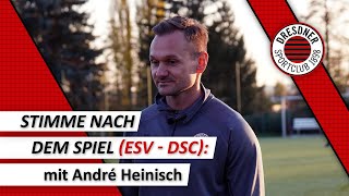 ESV Lok Zwickau - Dresdner SC 1:2 (03.11.2024) - Stimme nach dem Spiel #2