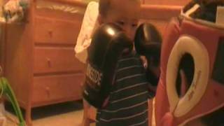 29.5 lbs Jedidiah sparring Daddy