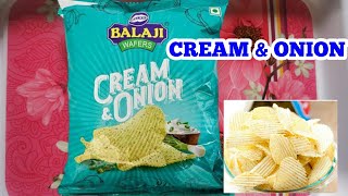 CREAM ONION CHIPS || ONION FLAVER WAFERS || BALAJI ONION CHIPS || पयाज फ्लेवर चिप्स ||Indian Sancks