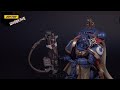 ULTRAMARINES: PRIMARIS CAPTAIN PTOLIAS CORVOR with BOLT RIFLE 40K 1/18 figure unboxing JoyToy JT3556