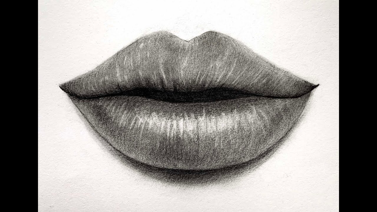 How To Draw Realistic Lips For Beginners | Step By Step For Beginners ...