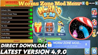 Worms zone.io mod menu 5.0.3 Latest Version Direct Download | Worms zone.io mod apk