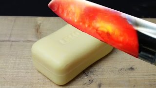 🆚 EXPERIMENT Glowing 1000 degree KNIFE vs SOAP