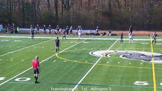 Arlington High School Girls Varsity Soccer at Framingham 11 6 24