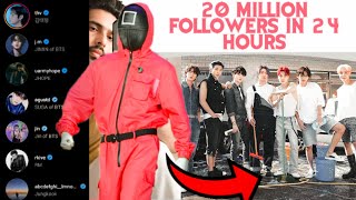 BTS Members Breaks Unbelievable Records On Instagram - Worlds Fastest To Reach 10 Million #shorts