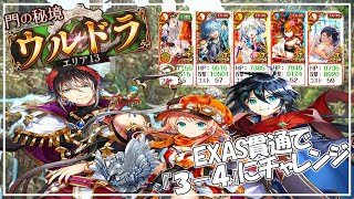 【黒猫のウィズ】エリア13・ウルドラ3-4（チャレンジ）をEXAS貫通デッキで攻略【声なし攻略動画】