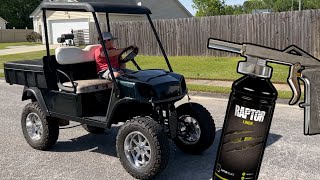 The 72v Lithium Cushman Hauler Pro gets a Raptor Liner Paint Job | Utility Golf Cart Build | EZGO