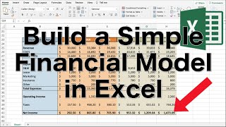 How to Build a Simple Financial Model in Excel! (Create an Income Statement!)
