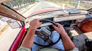 1985 Old and Dusty Mitsubishi Mighty Pickup POV Driving