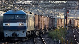 8052レ 【EF210-18号機+コキ 旅客線迂回】大船駅通過シーン‼️ 【ジョイント音最高】