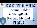 Reverse A String In Java | String builder| String buffer | Reverse Method | Java Interview question