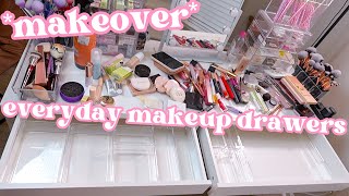 my 2025 everyday makeup drawer MAKEOVER! 🎀 *shop my stash*